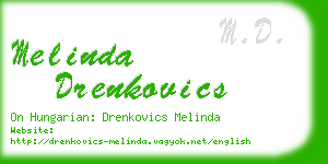 melinda drenkovics business card